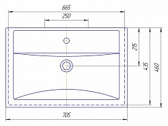 ASB-Woodline Мебель для ванной Венеция 70 подвесная белая патина серебро – фотография-20